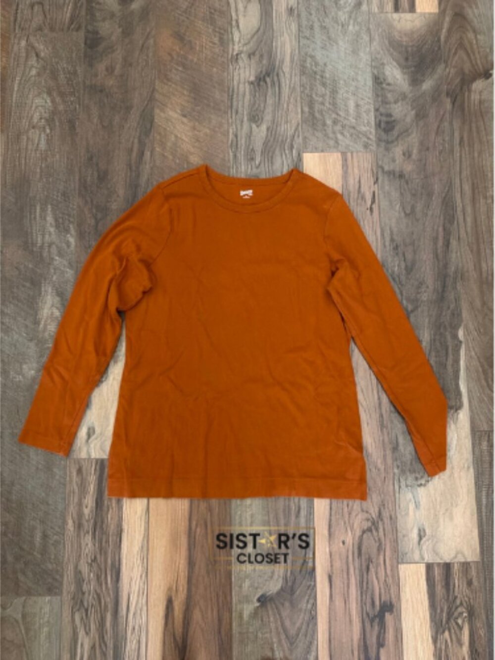 Duluth Orange Long Sleeve Shirt Women's XL Casual Top
